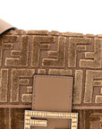 Velvet Jacquard FF Crystal Baguette Cappuccino