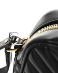Calfskin Matelasse Monogram Lou Camera Bag Black