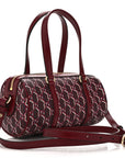 GG Shadow Monogram Ophidia Top Handle Bowler Bag  Rosso Ancora Red