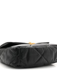 Lambskin Quilted Medium CHNL 19 Flap Black
