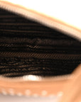 Tessuto Nylon Studded Mini Re-Edition Bag Brandy