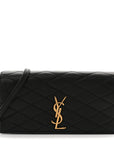 Lambskin Quilted Monogram Kate 99 Black