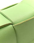 Lambskin Maxi Intrecciato Cassette Crossbody Bag Pistachio