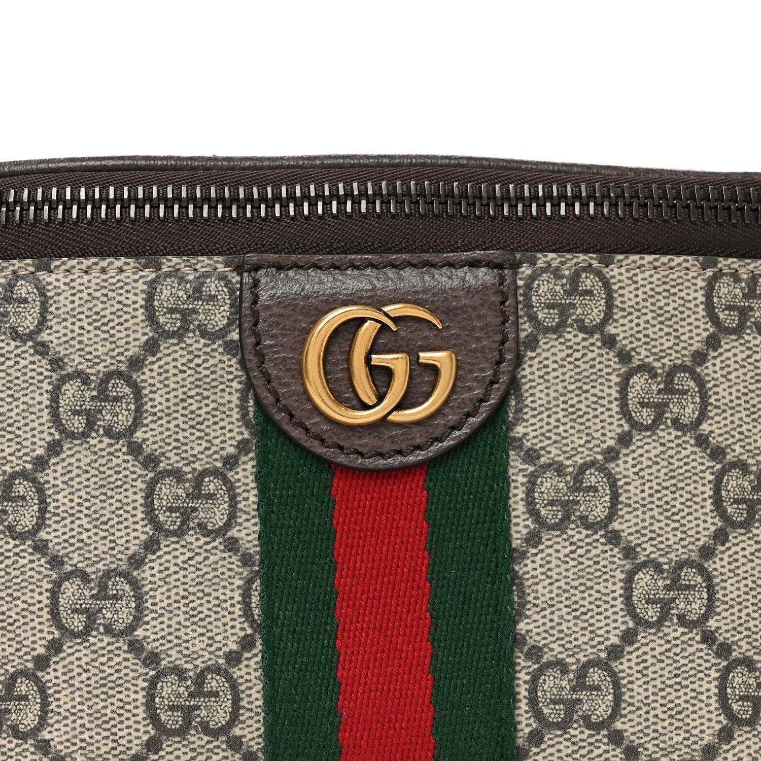 GG Supreme Monogram Web Small Ophidia Belt Bag Beige Ebony New Acero