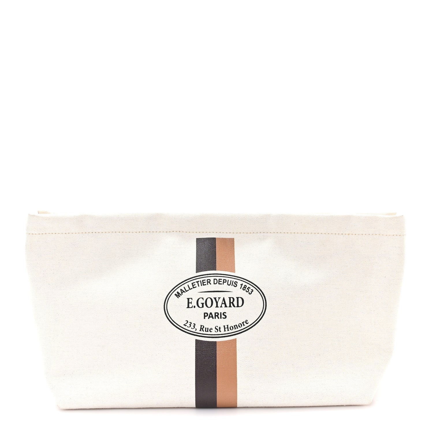 Canvas Necessaire Organizer Pouch Off White