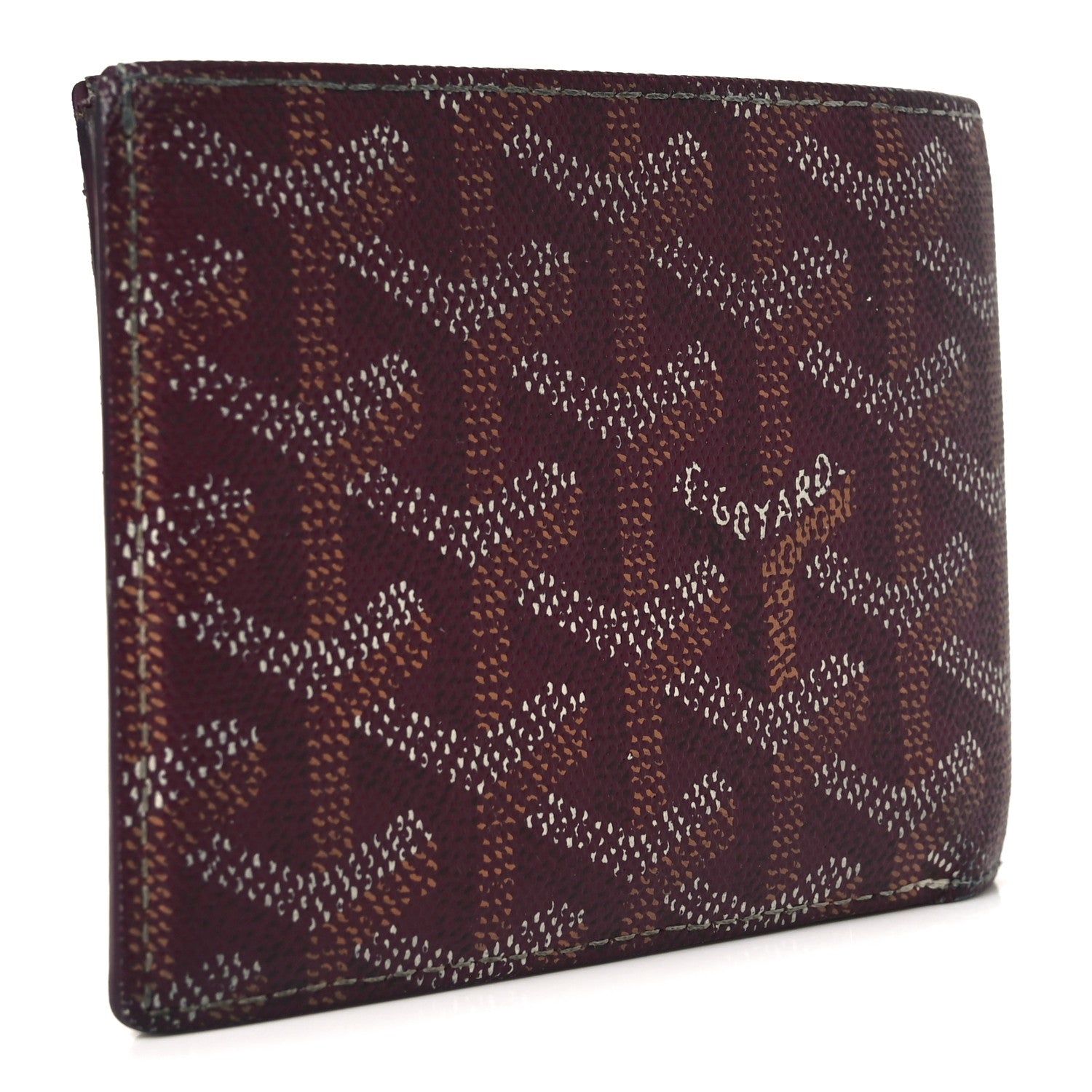 Goyardine Bi-Fold Victoire PM Wallet Burgundy