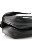 Shiny Nappa Trapuntata Micro Double Baguette Black