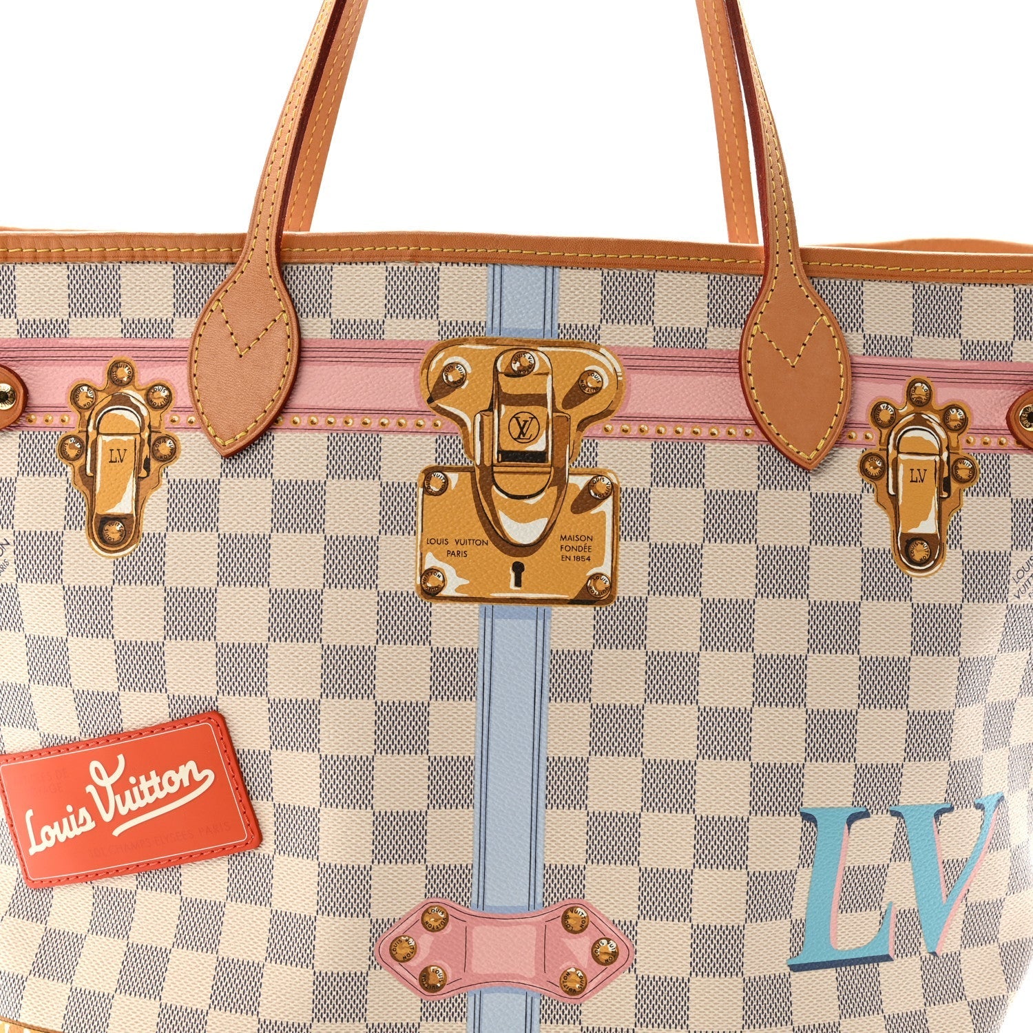 Damier Azur Summer Trunks Neo Neverfull MM