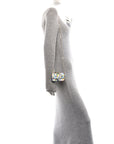 X SARAH COLEMAN Vitello Liberty Ceylon Micro FF Fish Eye Embossed Nano Baguette Charm Multicolor Cyber Blue