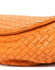 Nappa Intrecciato Drawstring Messenger Flap Orange