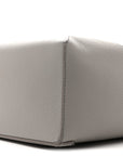 Soft Grained Calfskin Small Puzzle Edge Bag Pearl Grey