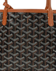 Goyardine Reversible Mini Anjou Black Gold
