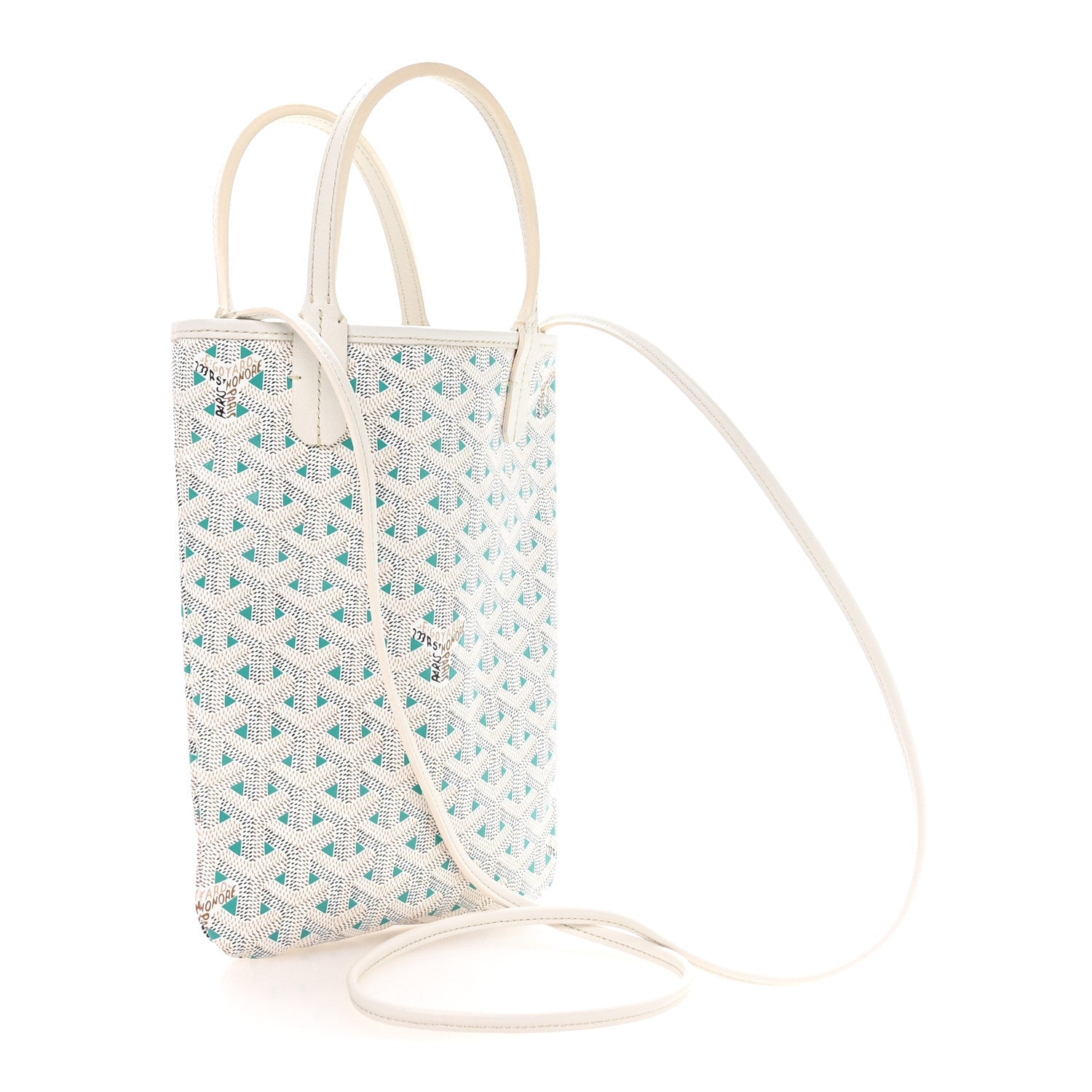 Goyardine Poitiers Claire Voie Tote White Opaline