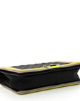 Canvas Quilted New Medium Fluo Boy Flap Black Grey Yellow