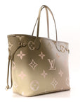 Monogram Giant Spring In The City Neverfull MM Sunset Kaki