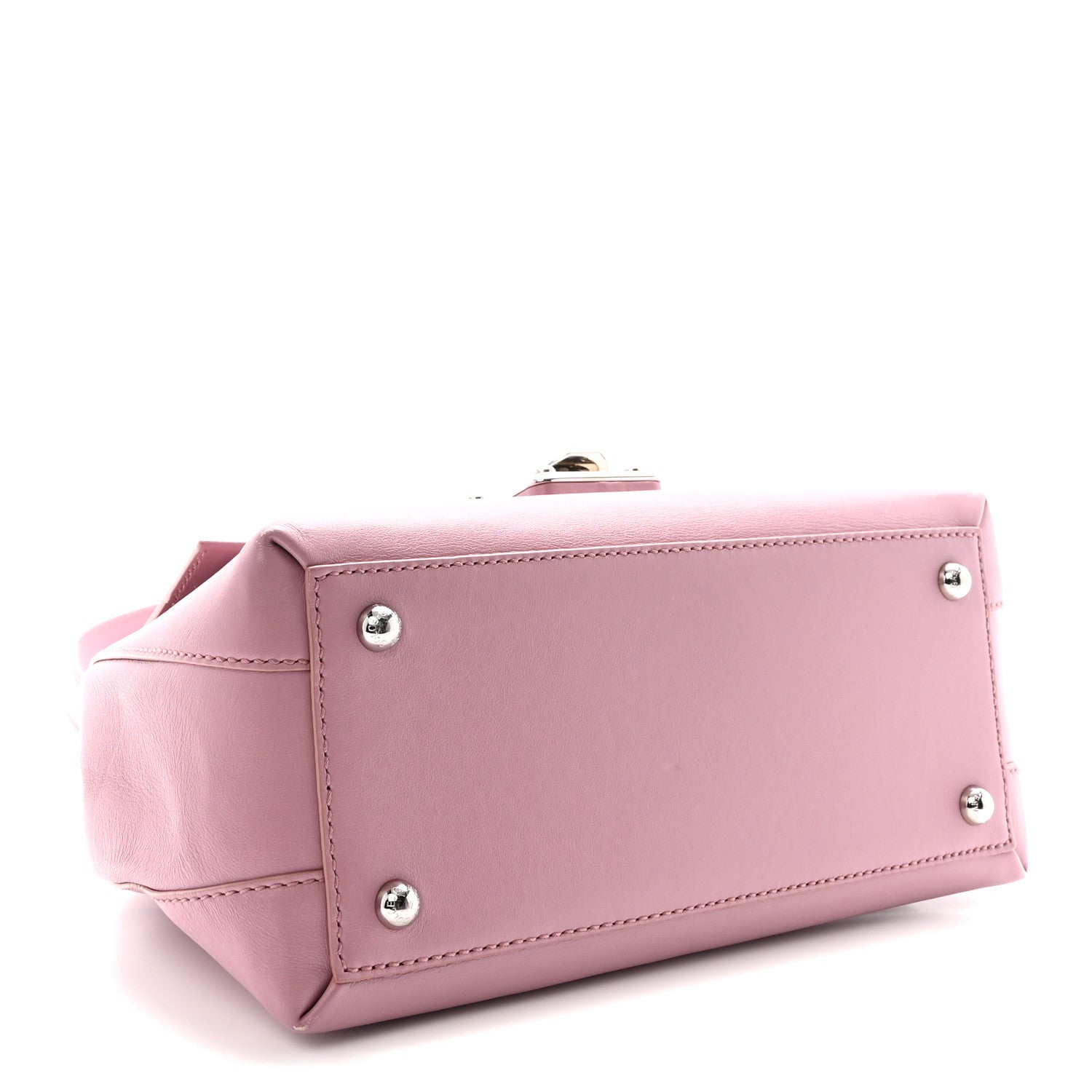 Calfskin Lucia Small Satchel Purple