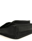 Grained Lambskin Monogram Large Niki Chain Satchel Black