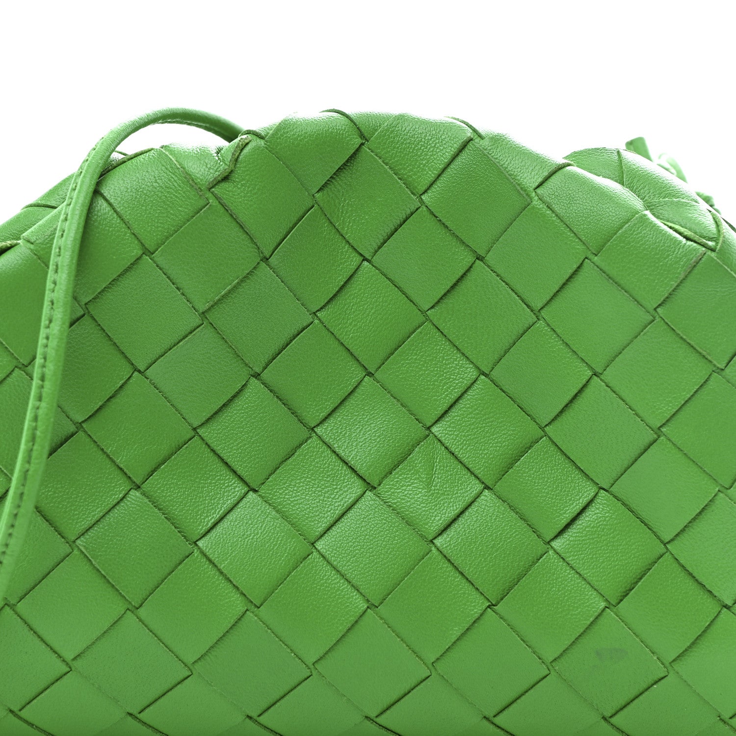 Nappa Intrecciato The Mini Pouch Clutch Parakeet