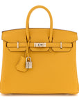Togo Birkin 25 Jaune Ambre