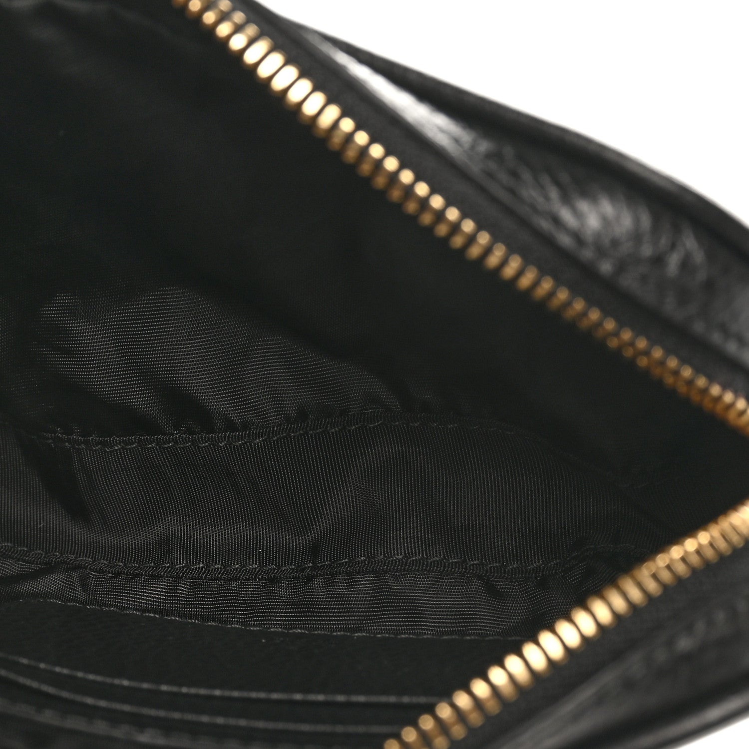 Dollar Calfskin Super Mini GG Marmont Chain Shoulder Bag Black