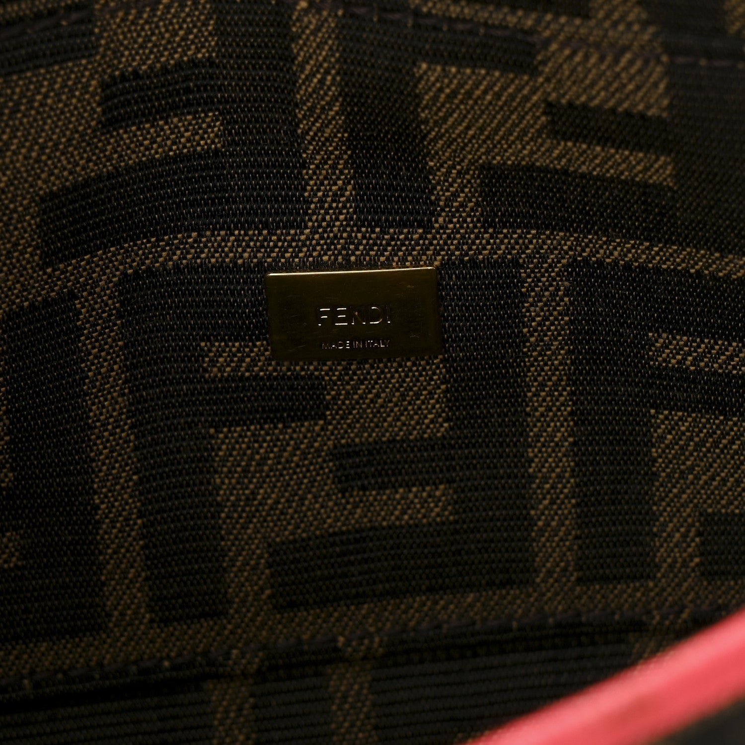Fabric Jacquard FF 1974 Roma Armor Mini Baguette Tobacco Moro Fuxia Fluo