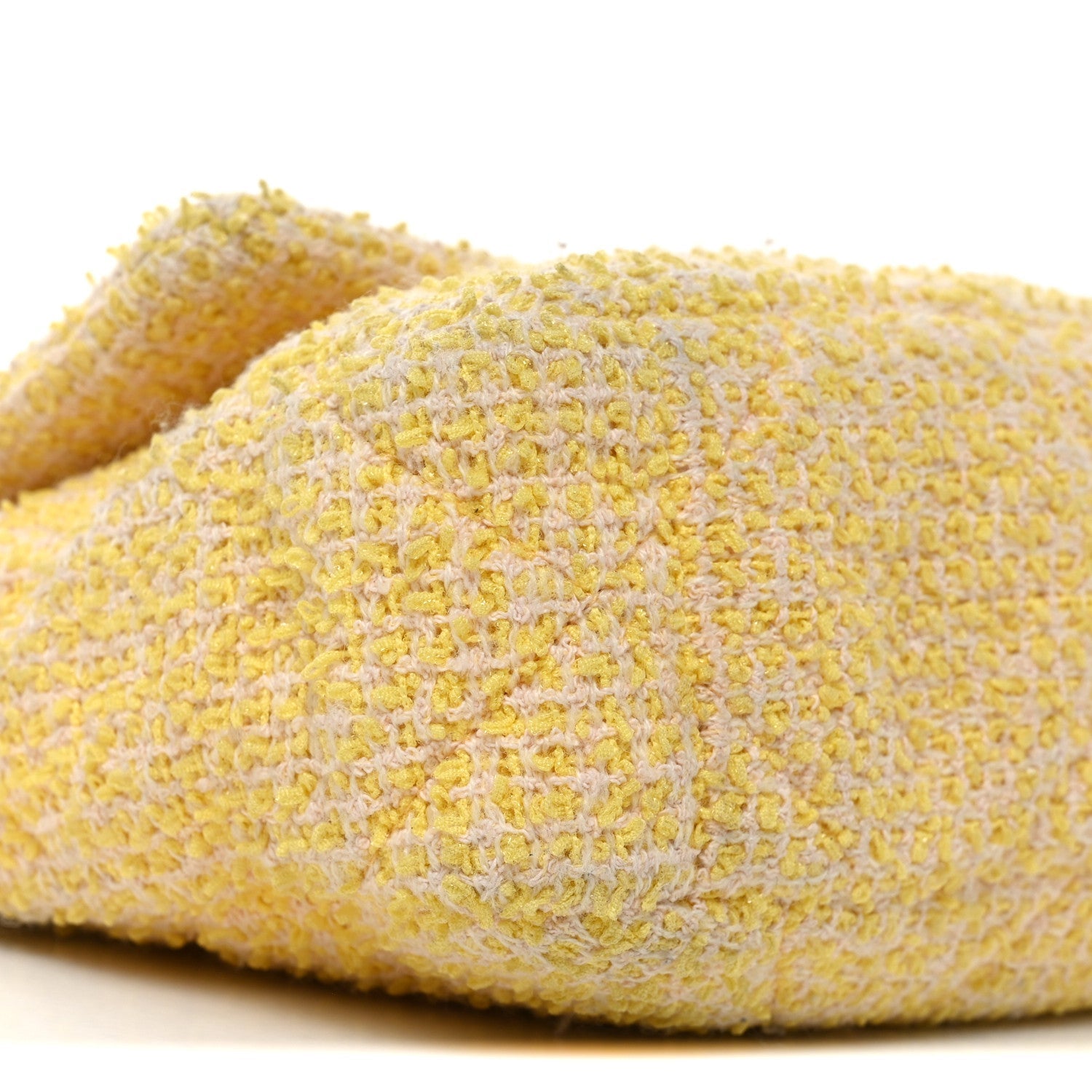 Tweed Quilted Medium CHNL 19 Flap Yellow Pink