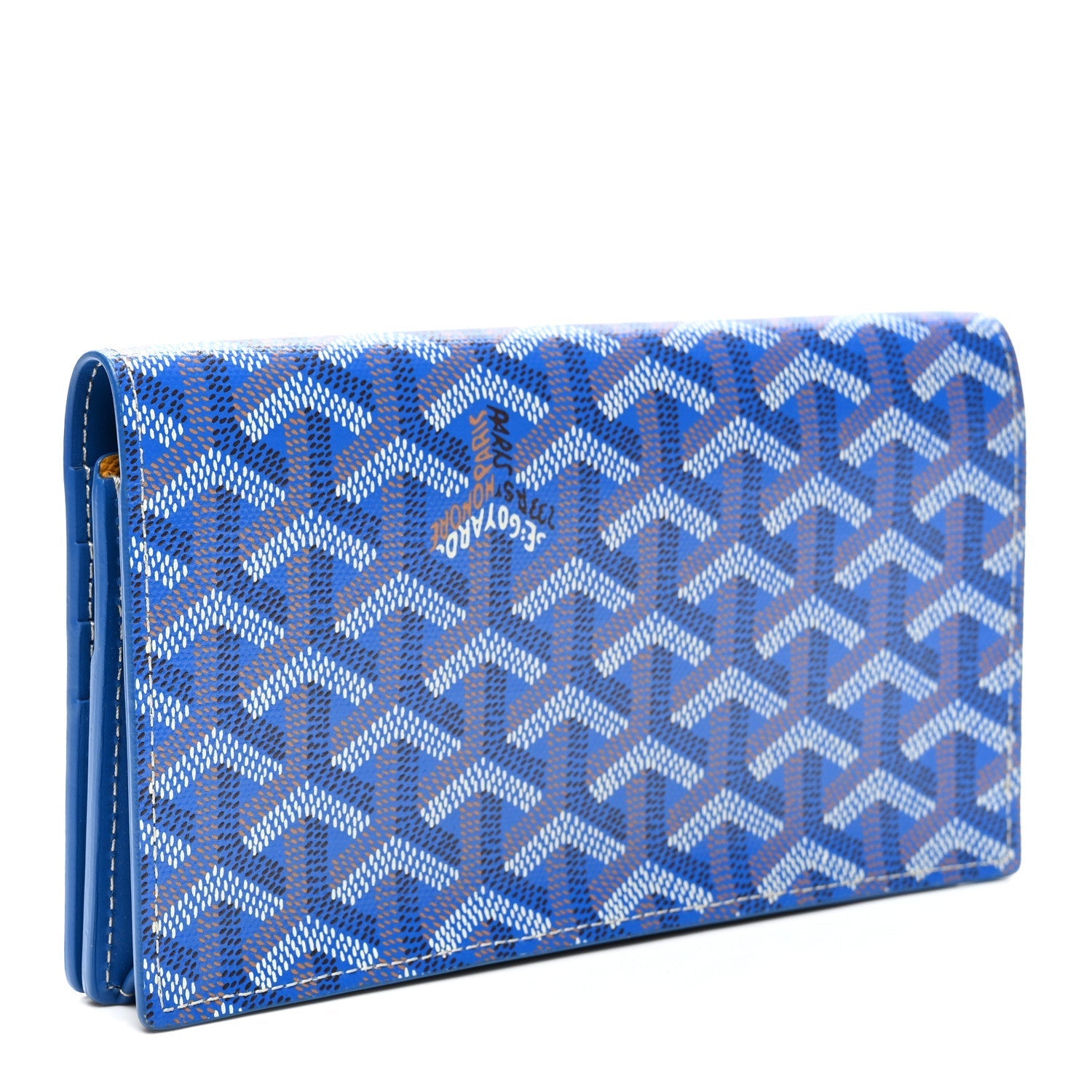 Goyardine Richelieu Wallet Sky Blue