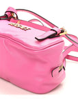 Lambskin Tag Bowling Bag Pink