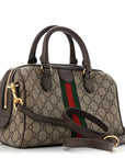 GG Supreme Monogram Web Small Ophidia Top Handle Bag  Beige Ebony