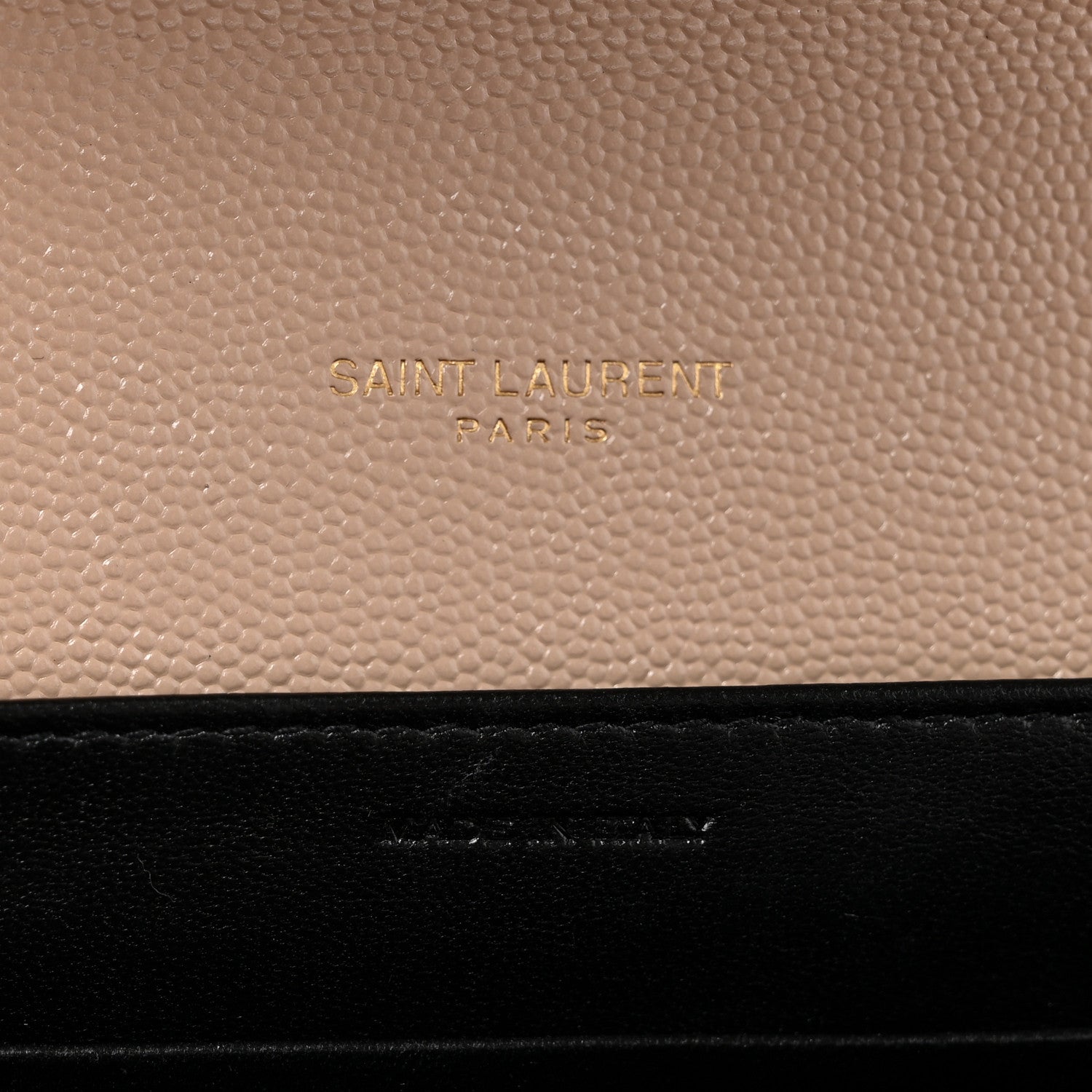 Grain De Poudre Monogram Cassandra Chain Wallet  Dark Beige