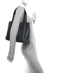 Vitello Daino Soft Large Dynamique Tote Black