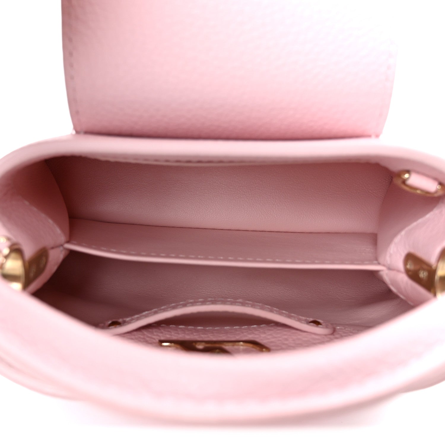 Taurillon Marble Capucines Mini Pink