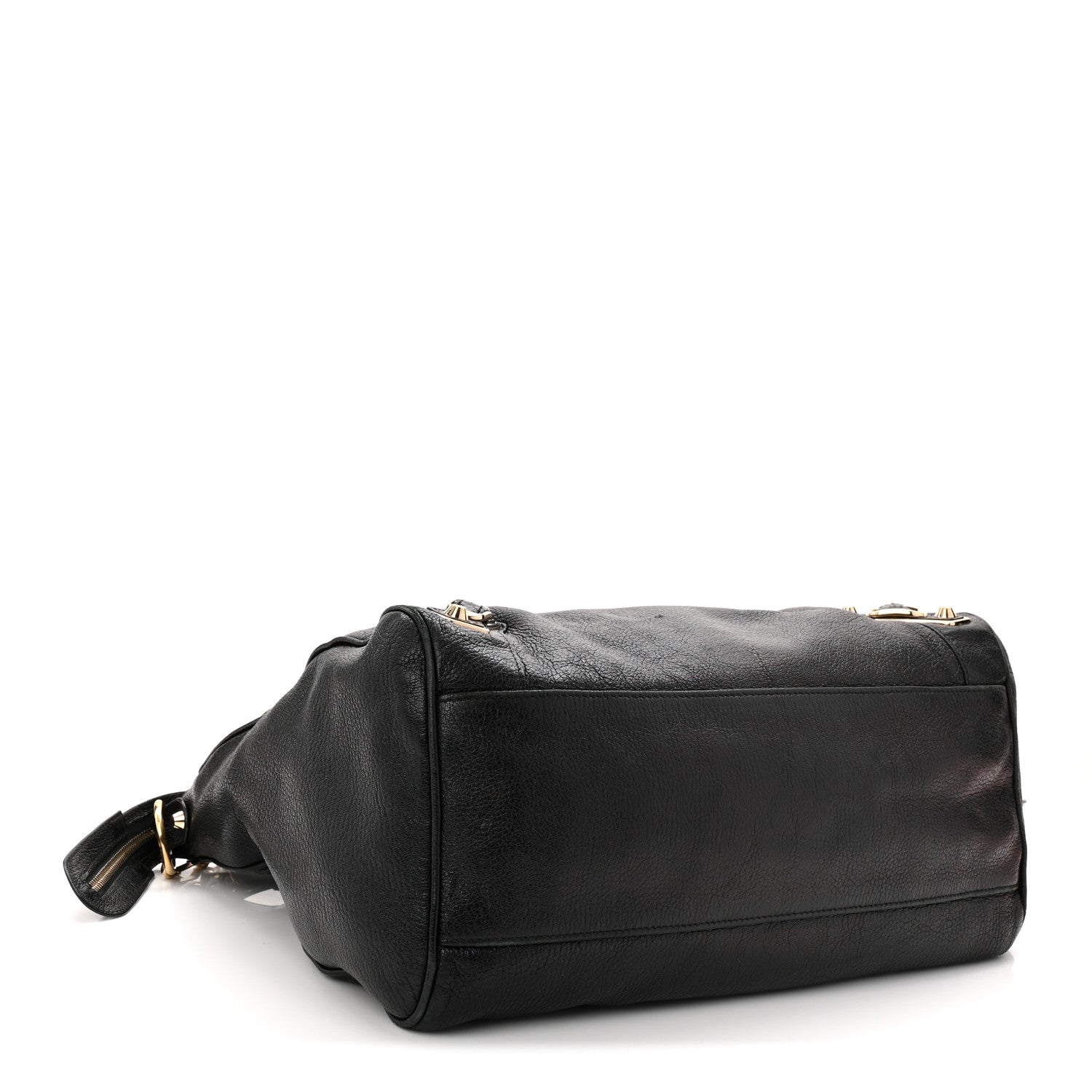 Chevre Gold Metallic Edge Hardware Velo Black