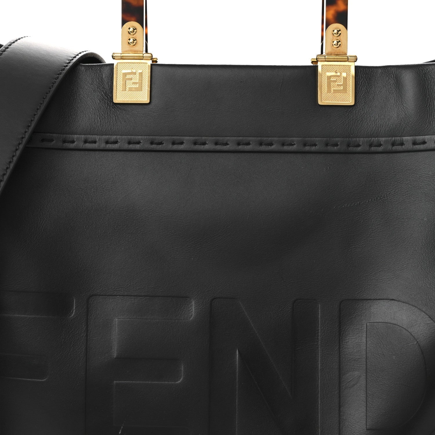 Vitello King Plexiglass Medium FNDI Sunshine Shopper Black