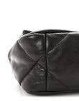 Lambskin Quilted Medium CHNL 19 Flap Dark Brown