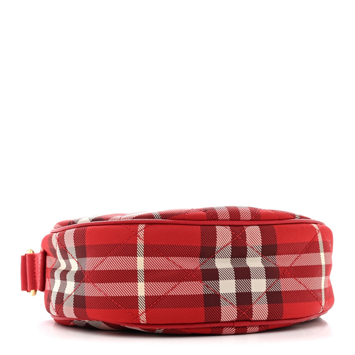 Nylon Horseshoe Crossbody Bag Crayon Red