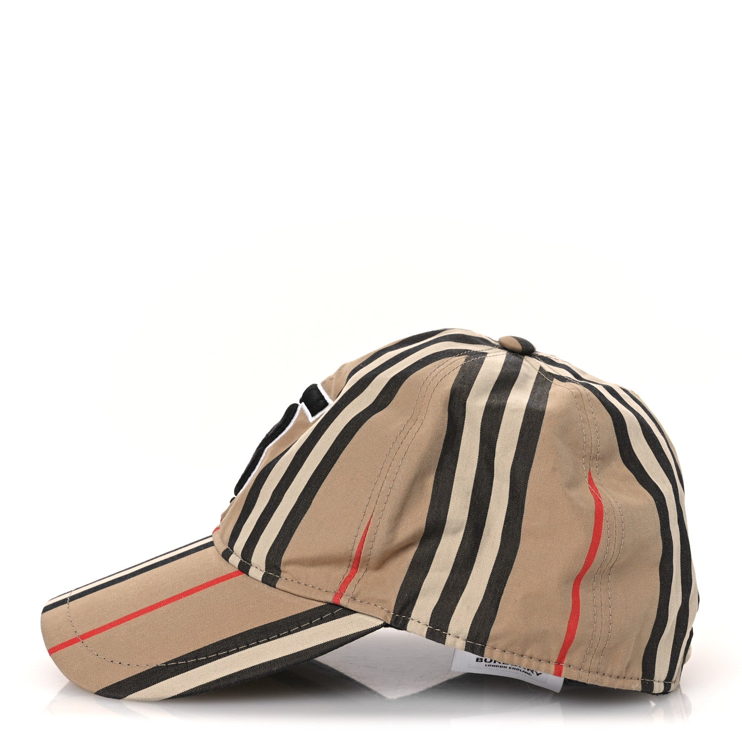Cotton Vintage Check Monogram Baseball Hat S Archive Beige