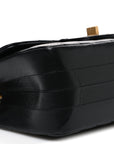 Aged Calfskin Chevron Quilted 2.55 Reissue Mini Flap Black
