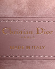 Lambskin Cannage Small Lady D-Joy Peony Pink