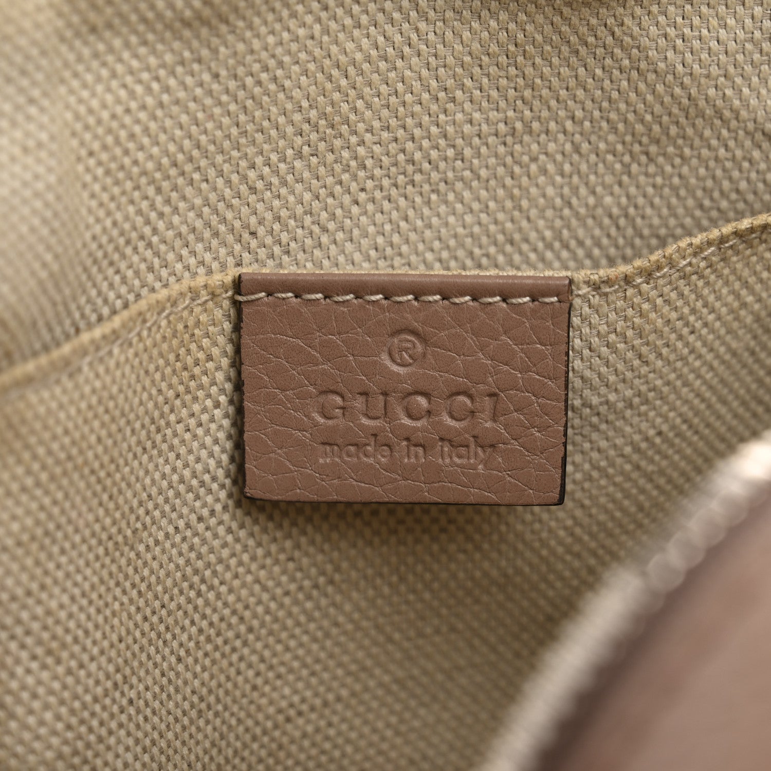 Pebbled Calfskin Small Soho Disco Bag Rose Beige