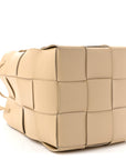 Nappa Maxi Intrecciato Small Cassette Bucket Bag Porridge