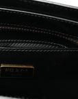 Spazzolato Mini Zippered Tote Black