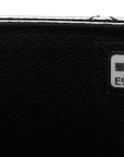 Lambskin Quilted Rectangular Phone Holder Clutch With Chain Black