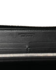 Nappa Intrecciato Zip Around Wallet Black