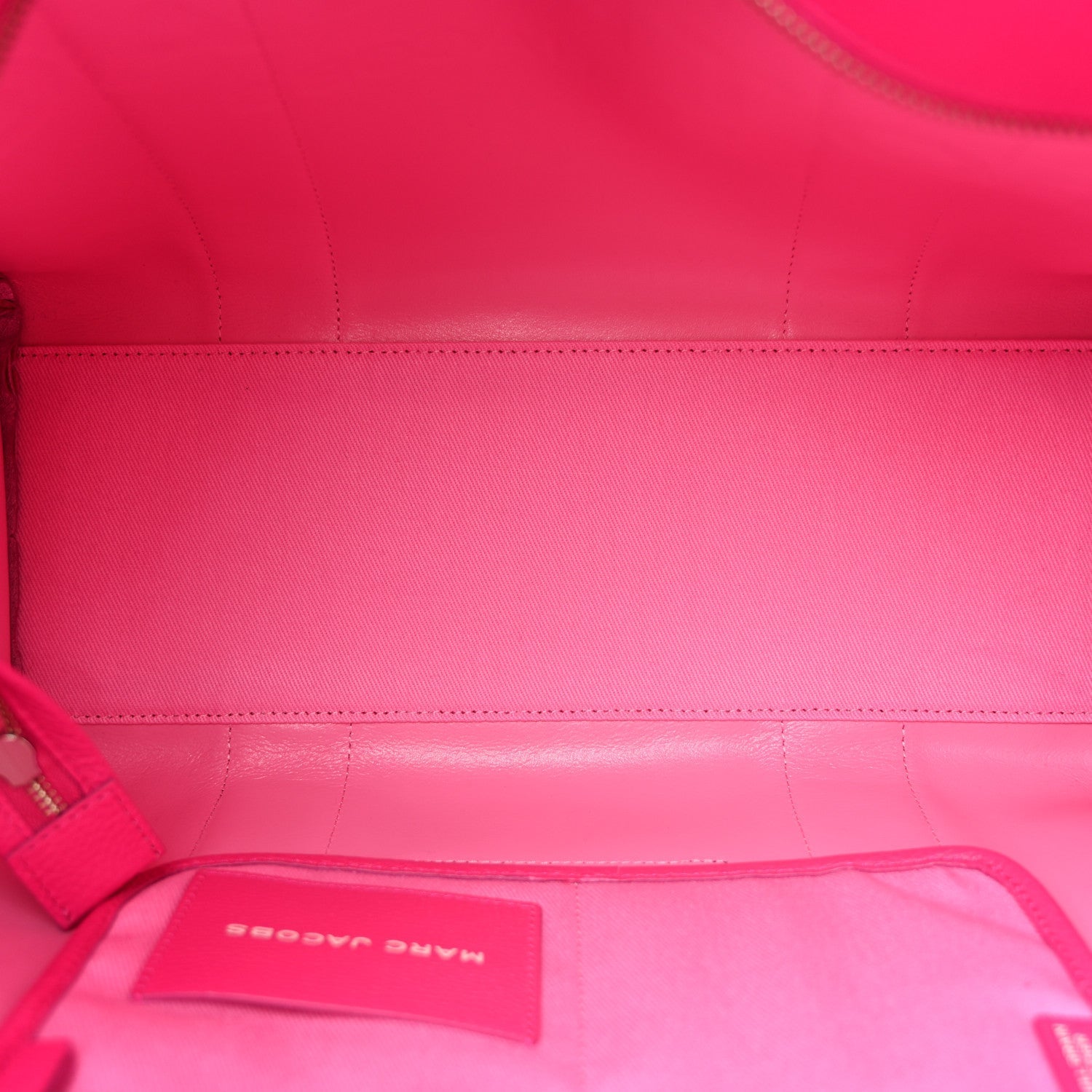 Grained Calfskin Large The Tote Bag Hot Pink