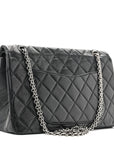 Aged Calfskin Quilted 2.55 Reissue 227 Flap Black