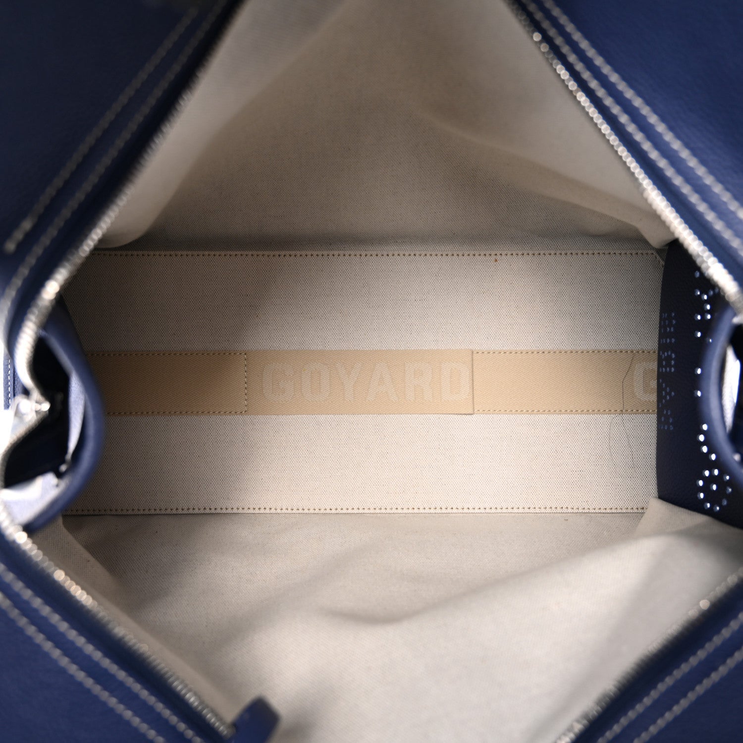 Goyardine Sac Hardy Pet Carrier PM Navy