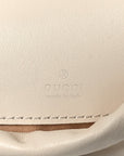 Calfskin Matelasse Mini GG Marmont 2.0 Bucket Bag White