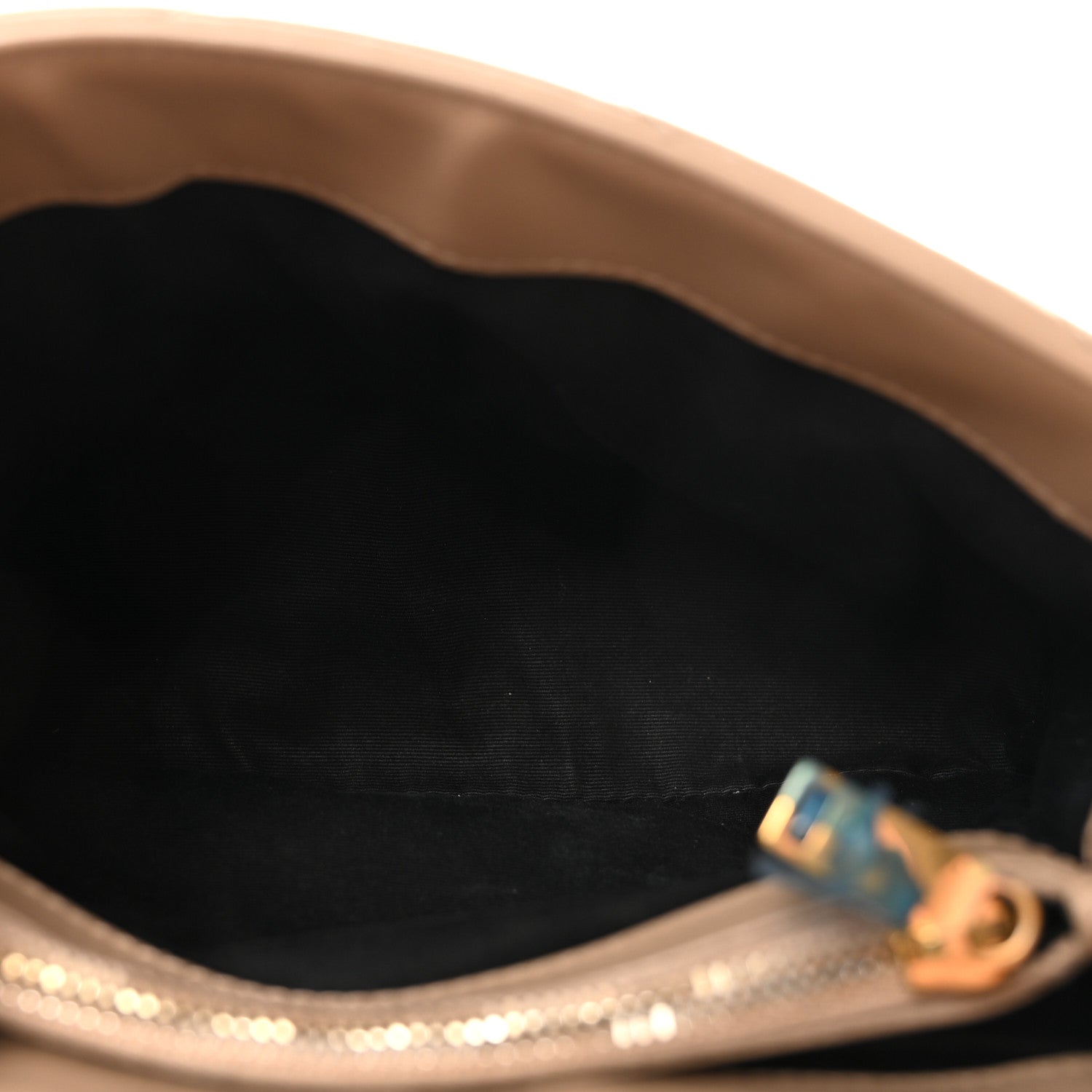Calfskin Y Quilted Monogram Small Loulou Chain Satchel Dark Beige