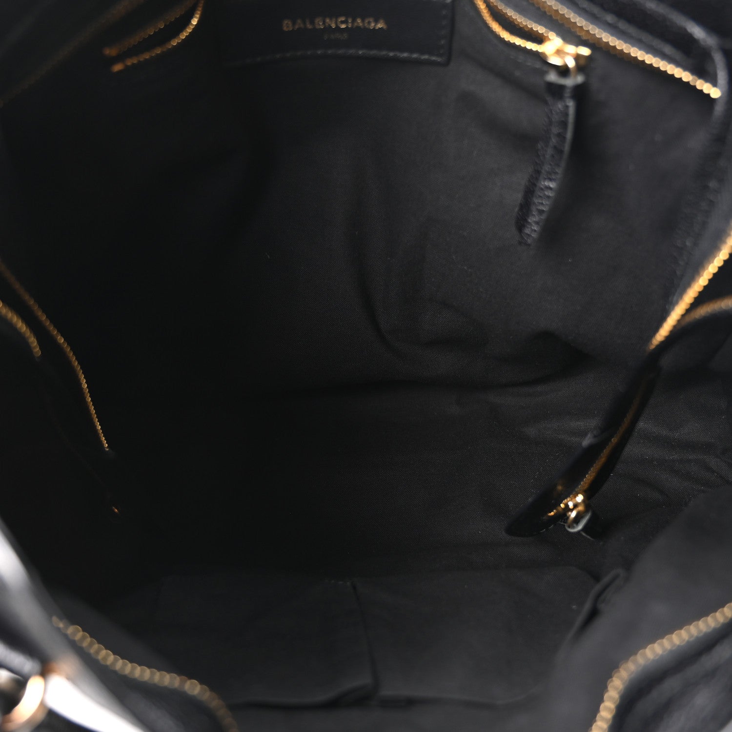 Chevre Gold Metallic Edge Hardware City Black
